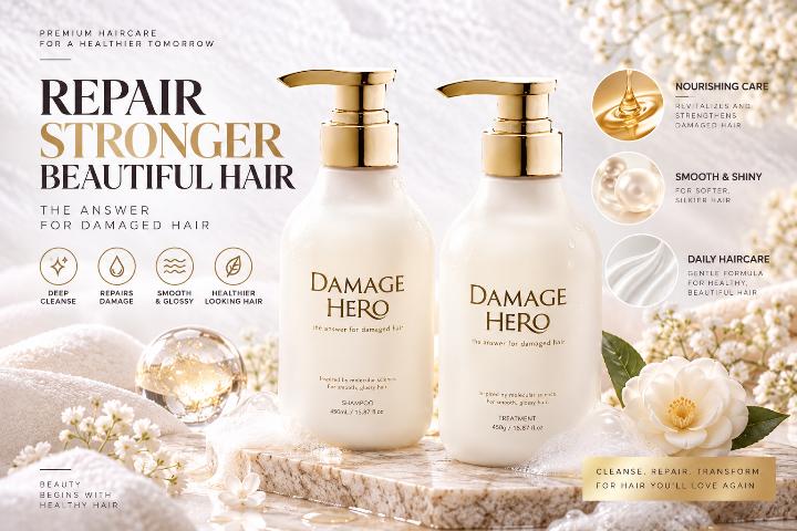 Damage Hero Super Repair – Kit Shampoo + Tratamento Capilar