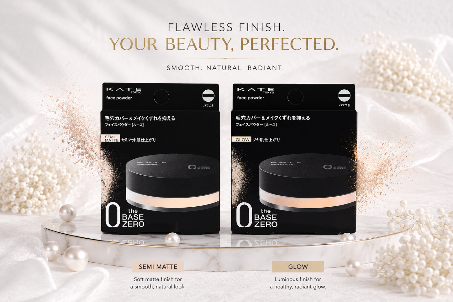 KATE Tokyo The Base Zero Face Powder – Semi Matte & Glow