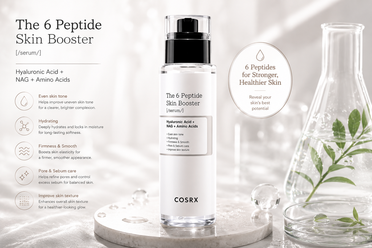 COSRX The 6 Peptide Skin Booster Serum