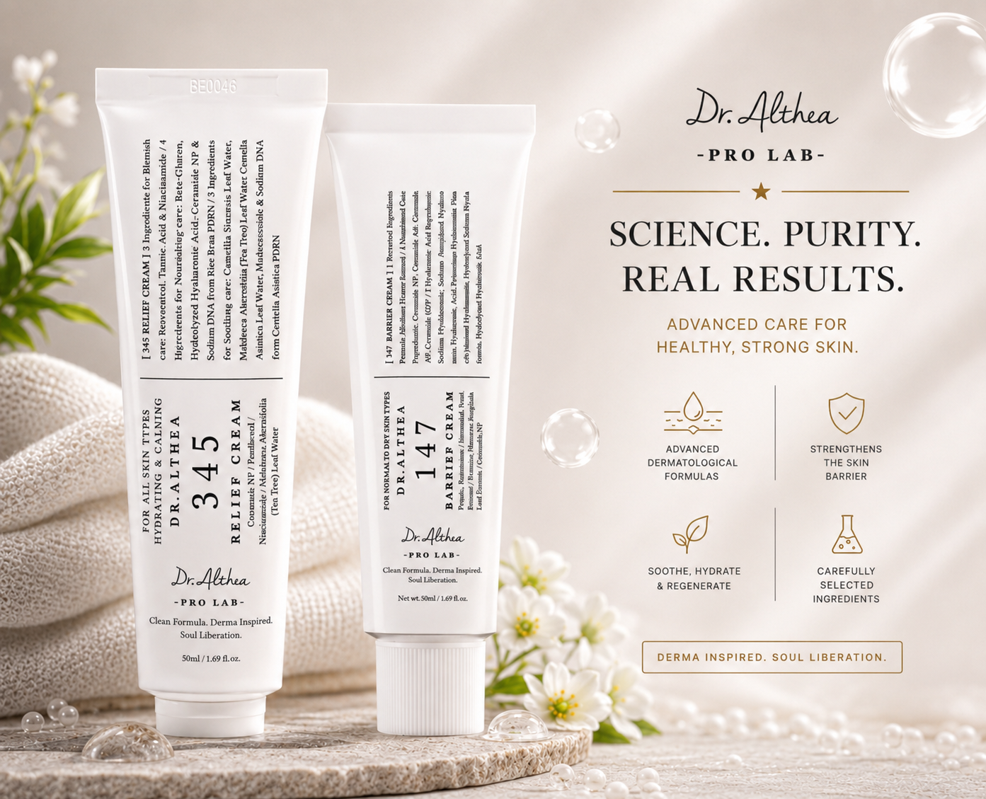 Dr. Althea Pro Lab Set – 345 Relief Cream + 147 Barrier Cream