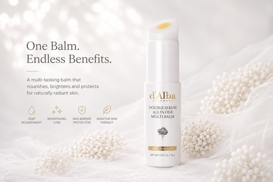 d'Alba Double Serum All In One Multi Balm – Balm Multifuncional Hidratante e Iluminador