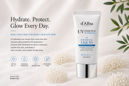 d'Alba Piedmont UV Essence Waterfull+ Panthenol Liquid SPF50+ PA++++