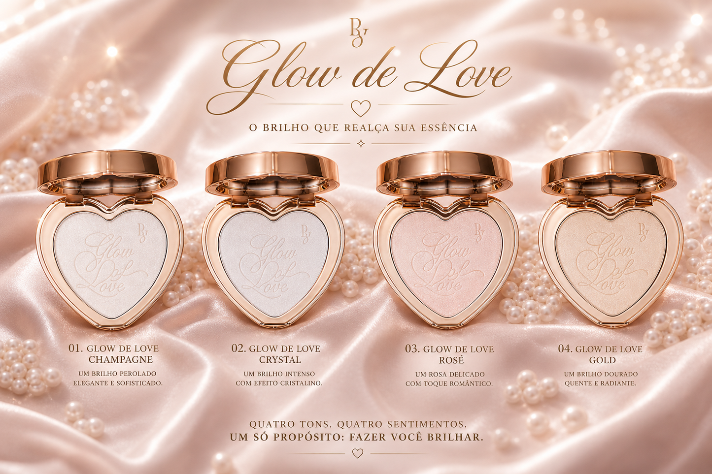 Glow de Love – Iluminador Facial Compacto