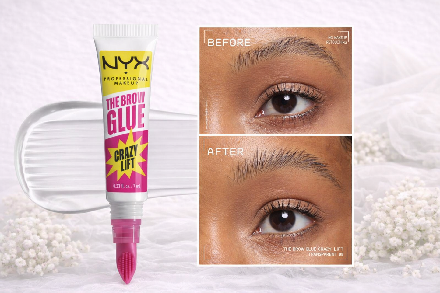 NYX Brow Glue – Fixador de Sobrancelhas Efeito Lifting