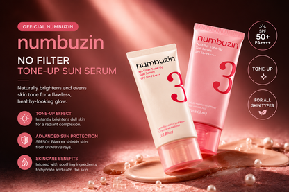 numbuzin No.3 Tone Up Beige