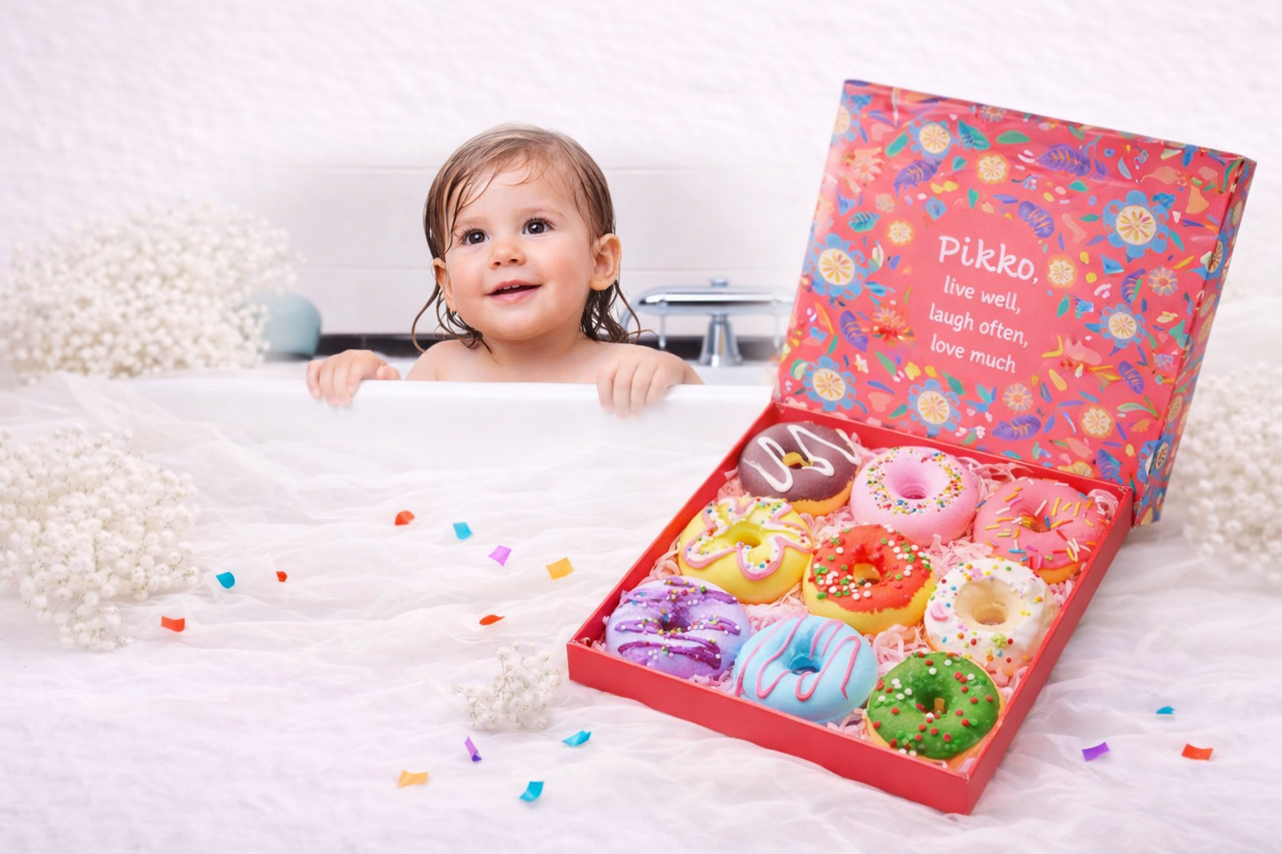 Espuma de Banho Donuts – Gift Box Relaxante & Divertida