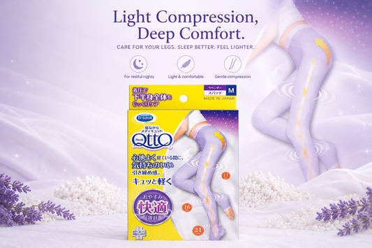 Medi Qtto Meia Calça de Compressão para Dormir Lavender