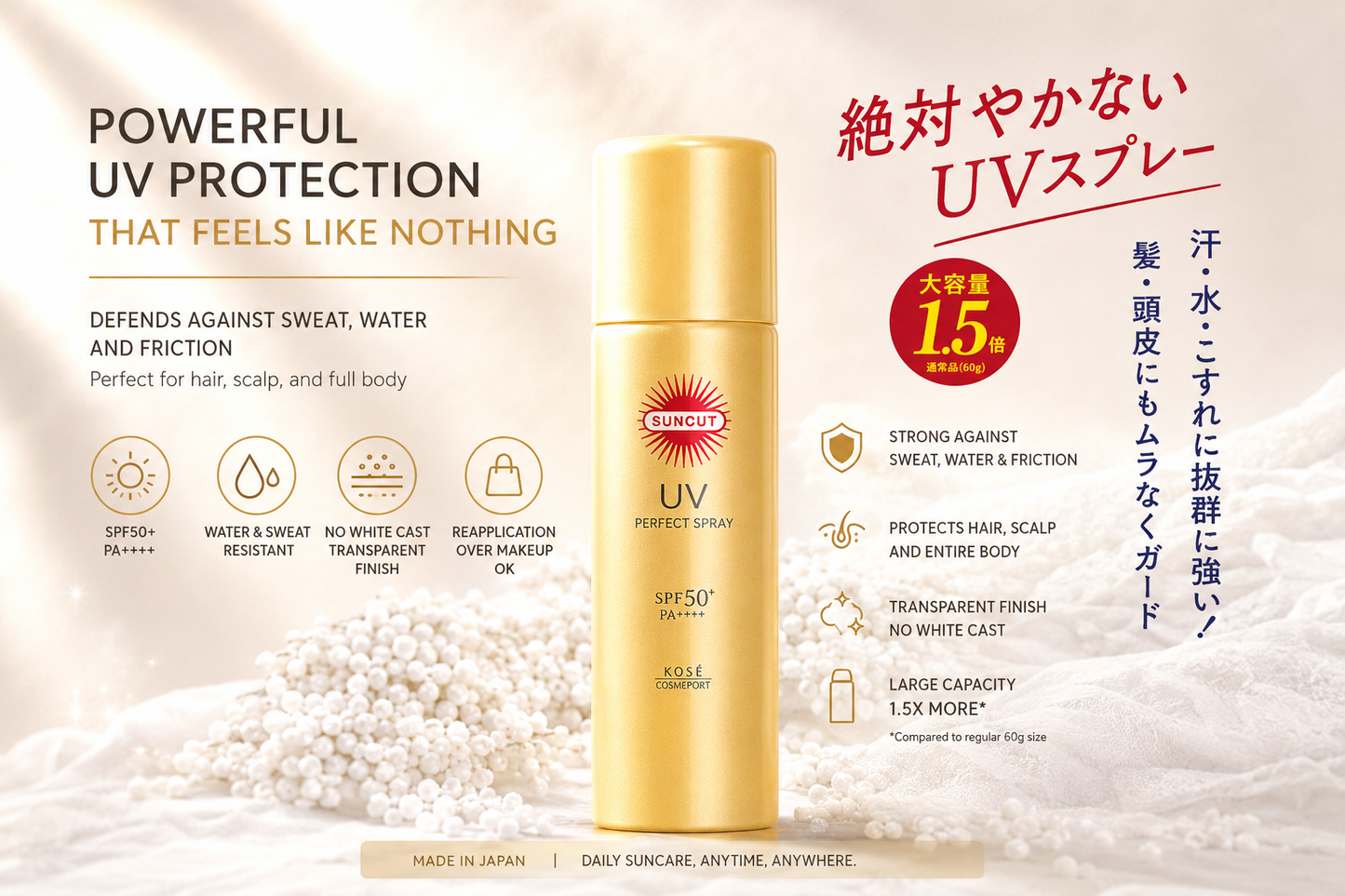KOSÉ SUNCUT UV Perfect Spray SPF50+ PA++++