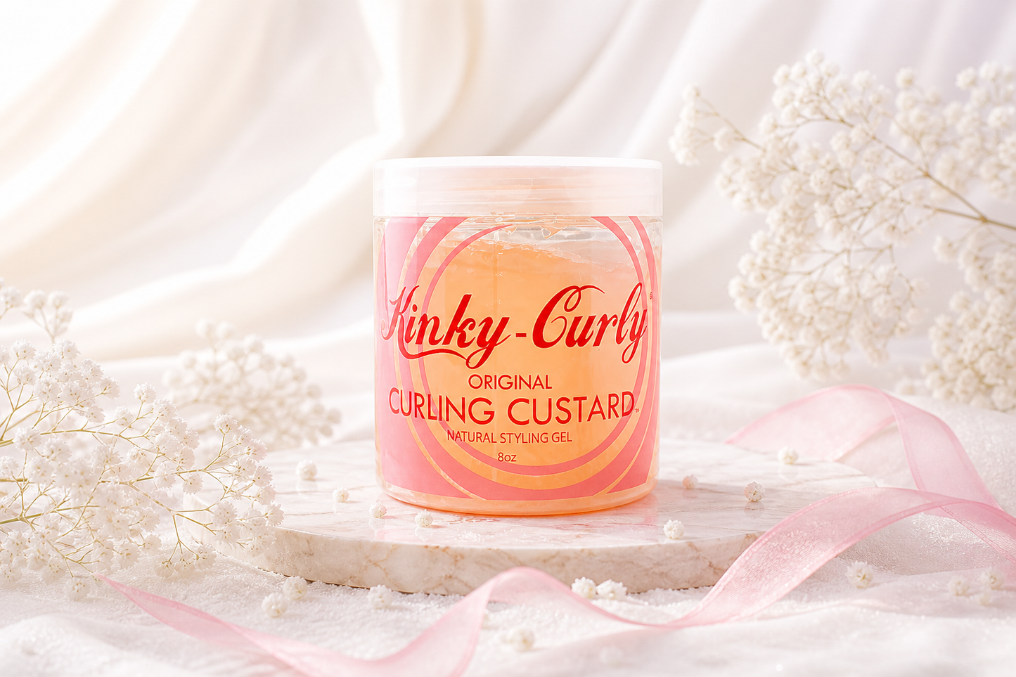 Kinky-Curly Original Curling Custard – Gel Modelador para Cachos