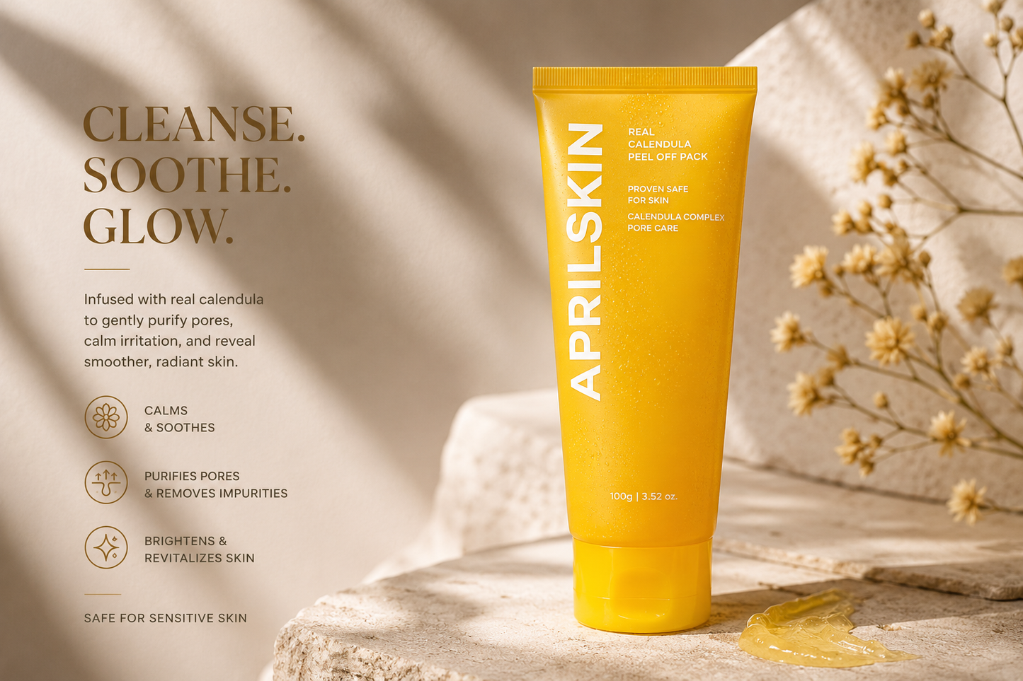APRILSKIN Real Calendula Peel Off Pack Máscara Facial Peel Off Calmante