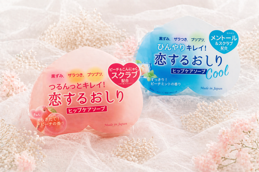 Sabonete Esfoliante Corporal Japonês – Hip Care Soap (Peach & Cool Mint)