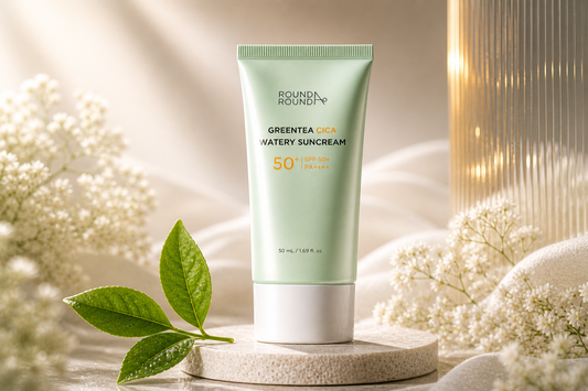 ROUND LAB Greentea Cica Watery Sun Cream SPF50+ PA++++