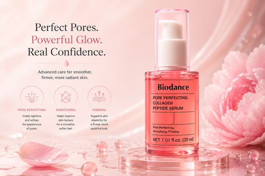 Biodance Pore Perfecting Collagen Peptide Serum – Sérum Facial Coreano para Poros e Glow