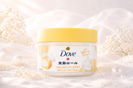 Dove Creamy Body Scrub Dojima Roll Cake Edition