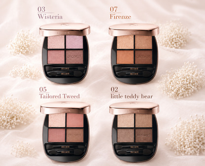 DECORTÉ Eye Glow Gem Palette – Paleta de Sombras Premium 4 Cores