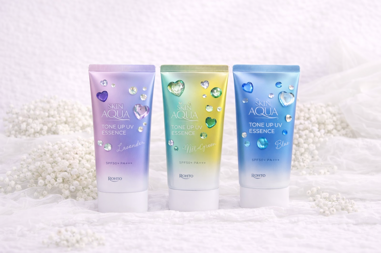 Skin Aqua Tone Up UV Essence (Lavender / Mint Green / Blue) SPF50+ PA++++